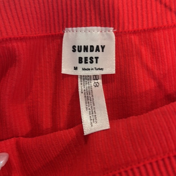 Sunday Best Red Crop Top/Bralette - Picture 3 of 3